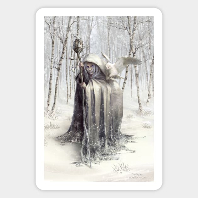 Witch of the White Wood Sticker by eranfowler